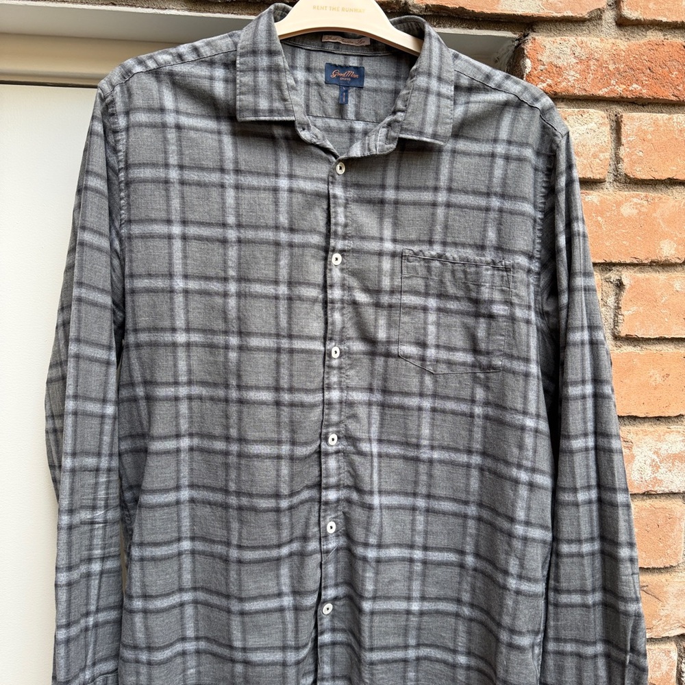 Good Man Charcoal Checkered Men's Shirt